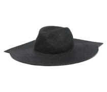 braided linen hat