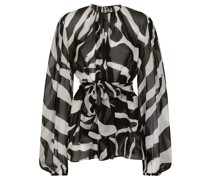 Bluse mit Zebra-Print