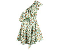 One-Shoulder-Kleid mit Print