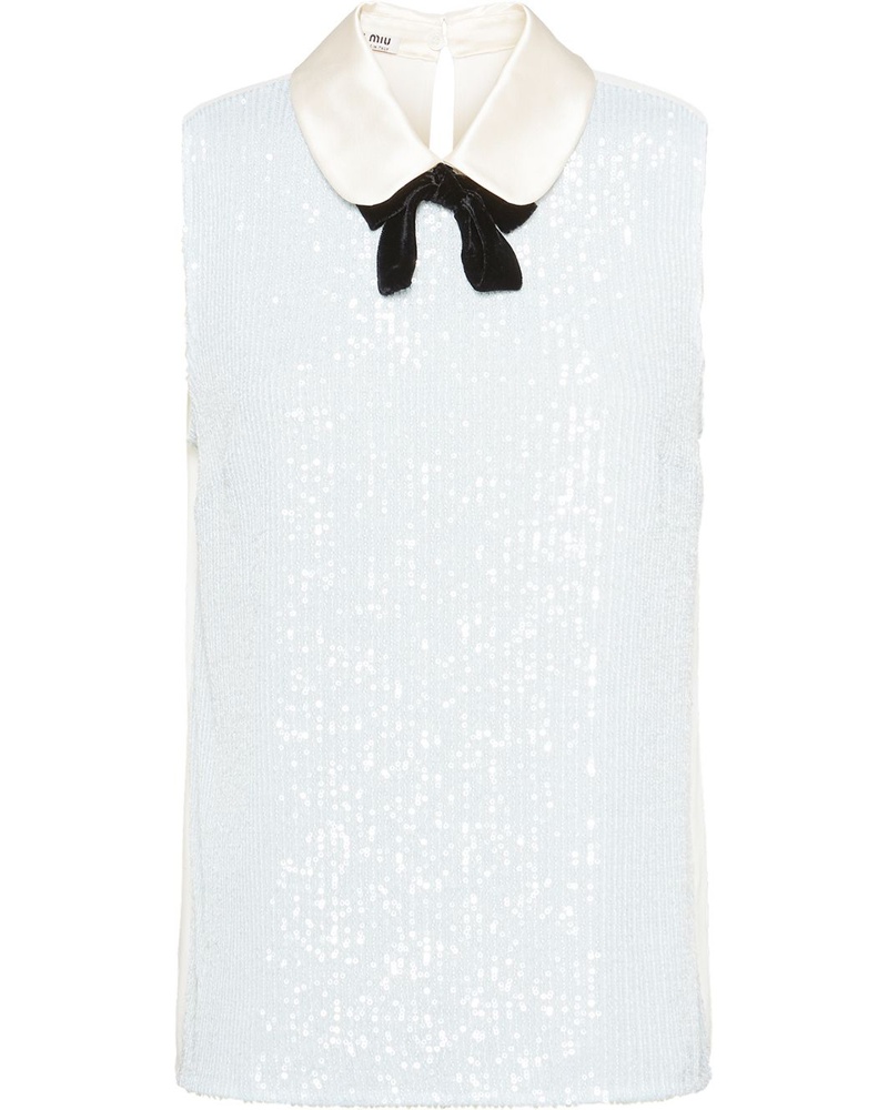 Miu Miu Damen Top mit Pailletten