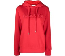 Bestickter Hoodie mit Kordelzug