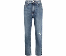 Gerade Jeans im Distressed-Look