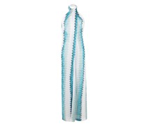 Neckholder-Maxikleid mit Zickzackmuster