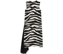 Midikleid mit Zebra-Print