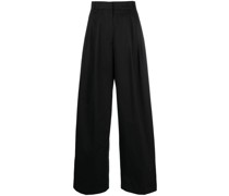 High-Waist-Hose mit weitem Bein