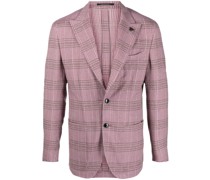 plaid check single-breasted suit