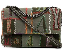 Kuriertasche mit Patchwork-Detail