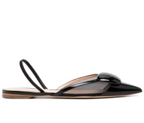 Mules aus Lackleder