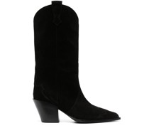 75mm knee-high suede boots
