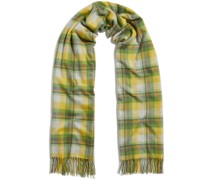 x The Elder Statesman checked cashmere scarf