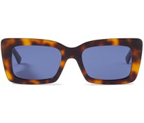 Sonnenbrille mit eckigem Gestell