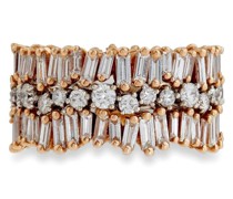 18kt Fireworks Rotgoldring mit Diamanten