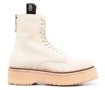 Wildlederstiefel mit Plateau