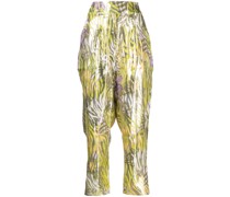 Hose im Metallic-Look