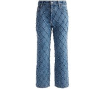 Gesteppte Weezy Cropped-Jeans