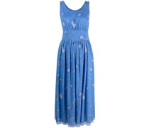 Trägerkleid mit grafischem Print