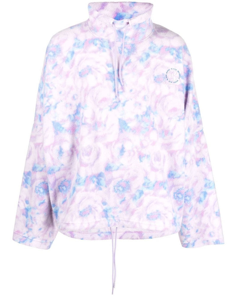Martine Rose Damen Fleecepullover mit Blumen-Print