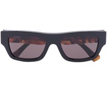 Sonnenbrille mit eckigem Gestell
