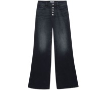 Weite High-Waist-Jeans