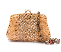 Blair Clutch aus Korbgeflecht