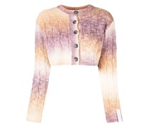 Cardigan mit Zopfmuster