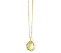 18kt Rock Candy Gelbgoldhalskette mit Zitrin