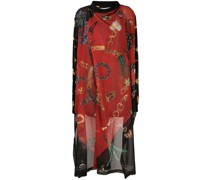 Hemdkleid mit Kontrasteinsätzen