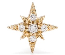 14kt Gelbgoldohrstecker mit einem Diamanten