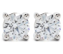14kt Weißgoldohrstecker mit Diamant