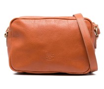 Schultertasche mit Logo-Prägung