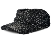 Nicky sequin-embellished visor hat