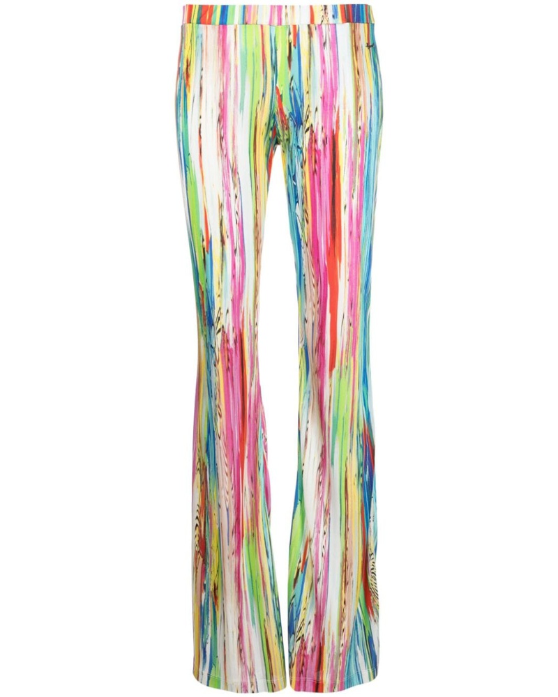 Dsquared2 Damen Ausgestellte Hose mit abstraktem Print