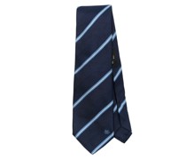Gestreifte Krawatte aus Seide