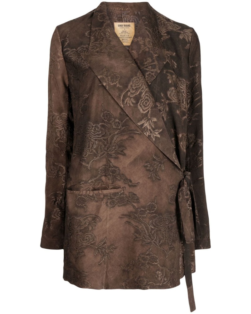 Uma Wang Damen Jacke mit grafischem Print