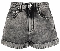 Jeans-Shorts mit Nieten
