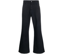 Halbhohe Wide-Leg-Jeans