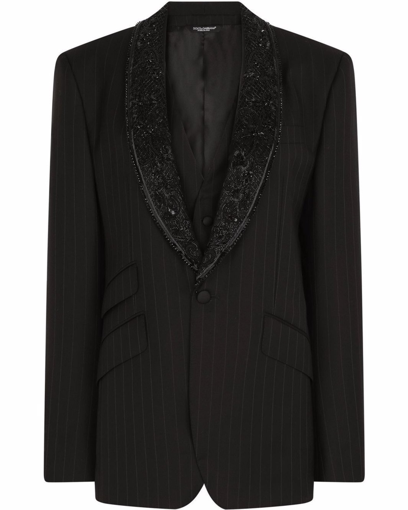 Dolce & Gabbana Damen Blazer mit Schalkragen