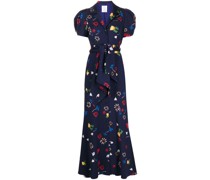 Hemdkleid mit Blumen-Print
