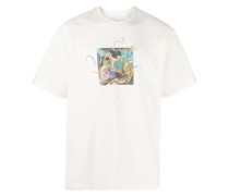 Besticktes T-Shirt aus Bio-Baumwolle