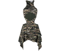 Minikleid mit Camouflage-Print