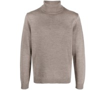 Gestrickter Rollkragenpullover