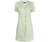 cloqué-effect mini dress