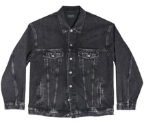 Jeansjacke mit Logo