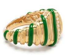 9kt Gelbgoldring mit Diamanten