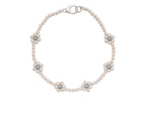 Halskette mit Margeriten-Perlen