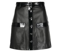 Paper Minirock aus Faux-Leder