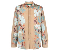 Seersucker-Hemd mit Blumen-Print