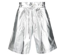 Shorts im Metallic-Look