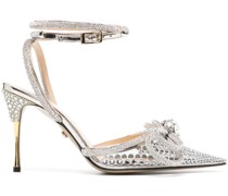 95m bow-detailed crystal-embellished sandals