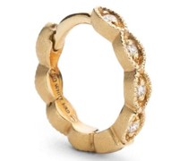 18kt Gelbgoldcreole mit Diamanten